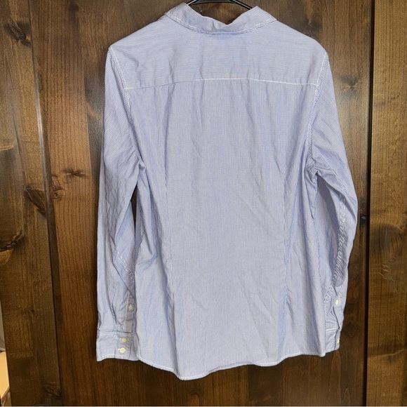 Tommy Hilfiger Blue pinstripe Casual Button Down Shirt Lightweight Cotton XL boy - Picture 7 of 7